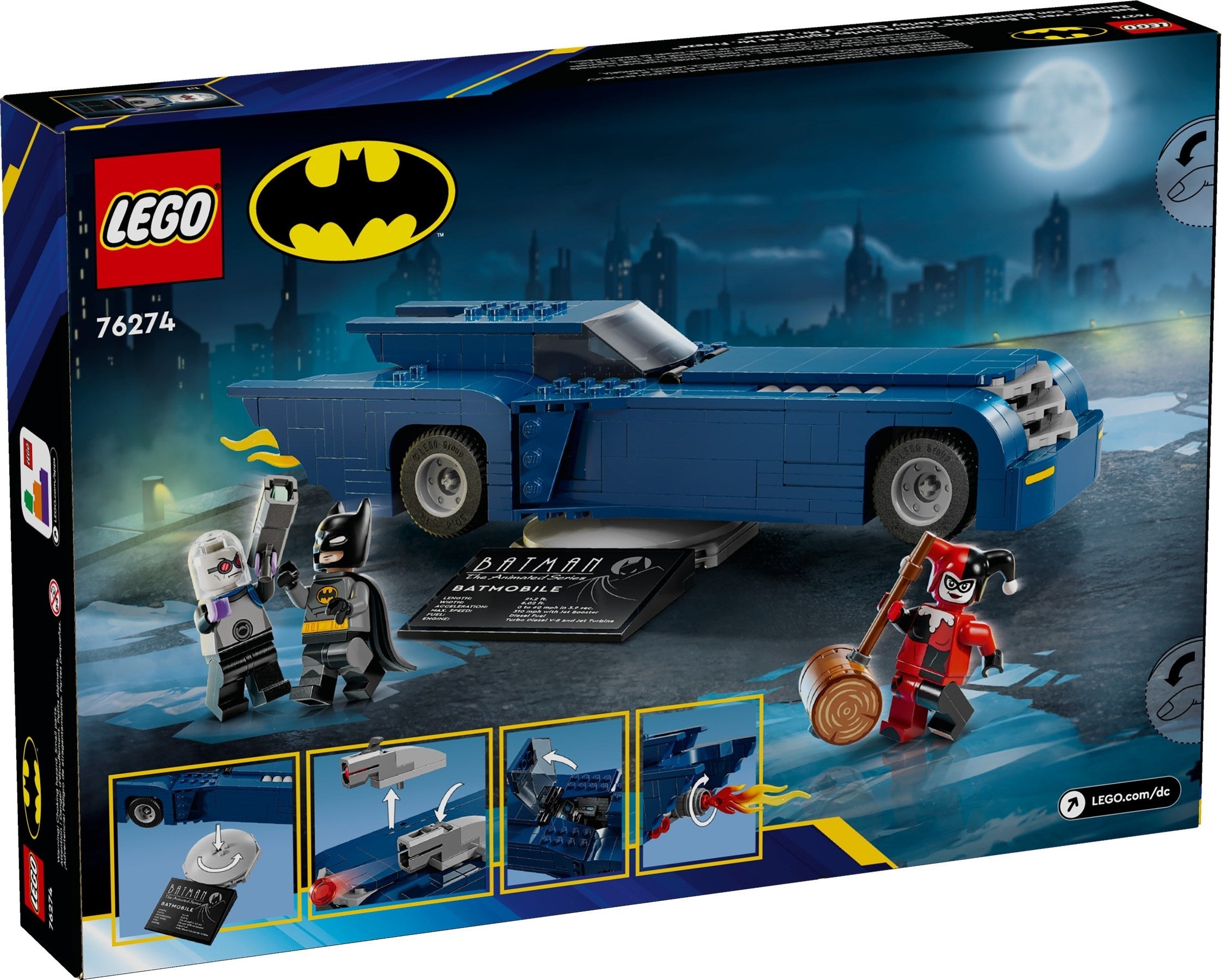 76274 Batman with the Batmobile VS Harley Quinn and Mr. Freeze